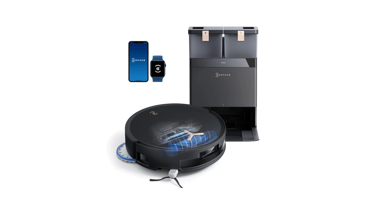 Ecovacs Deebot T50 Max Pro Omni Robot Vacuum, 18500pa Blast