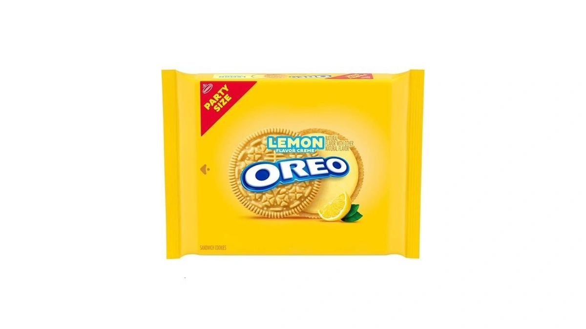Oreo Lemon Creme Sandwich Cookies, Party Size, 8.95 Oz