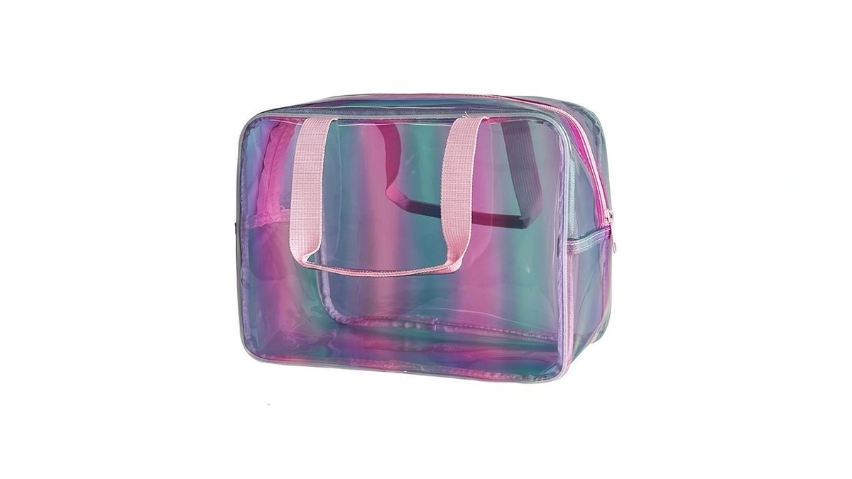 Toteprint Waterproof Makeup Bag,11.81 X 5.12 X 8.27 Inch Iridescent