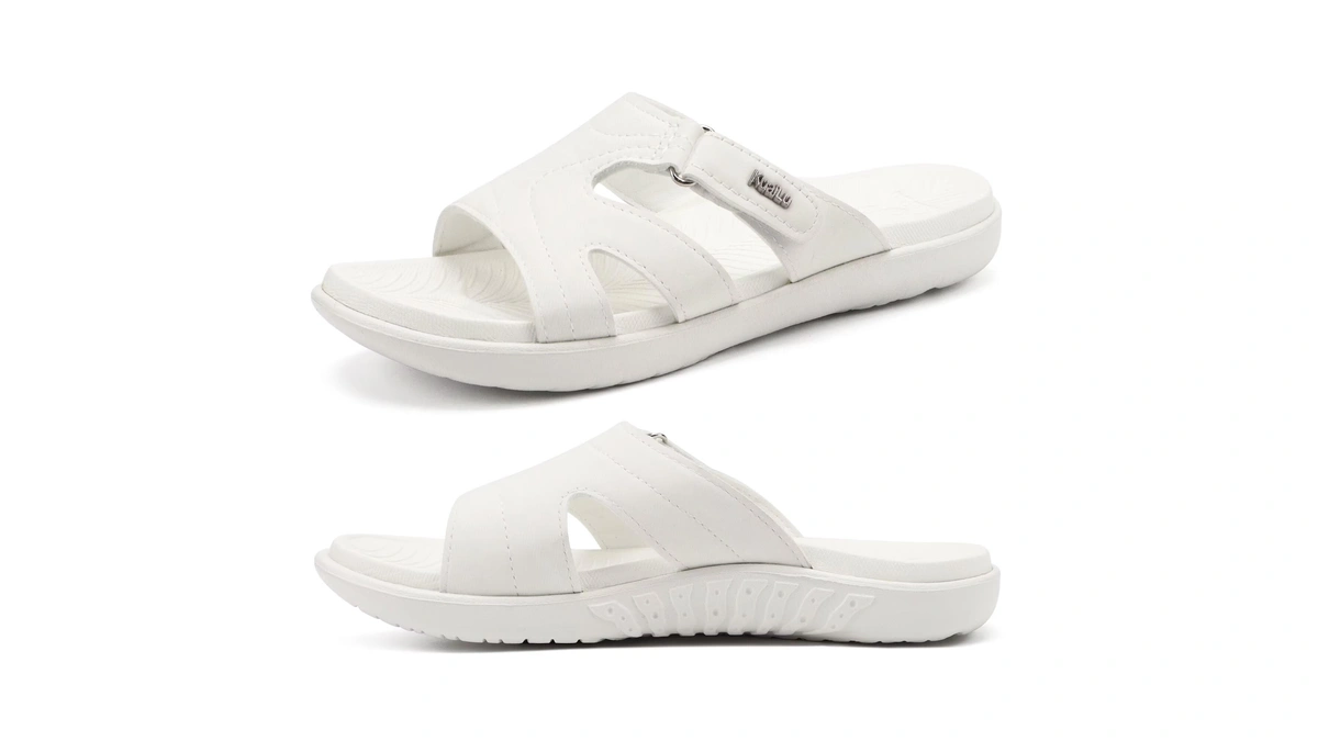 Kuailu Womens Orthotic Slides Arch Support Sl...