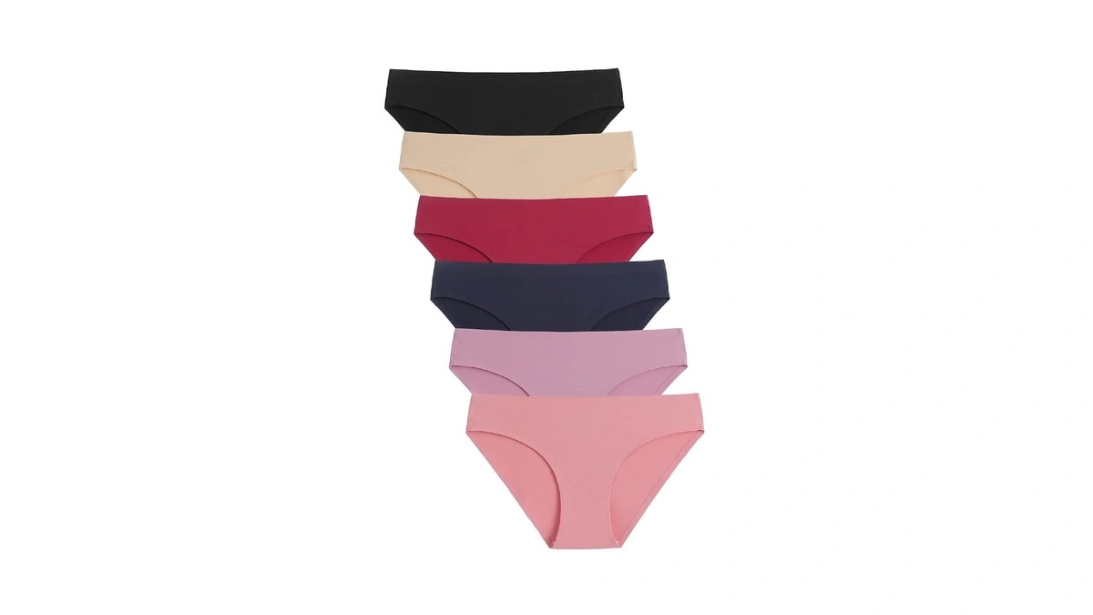 Caterlove Women's Seamless Underwear No Show Stretch Bikini Panties Silky
