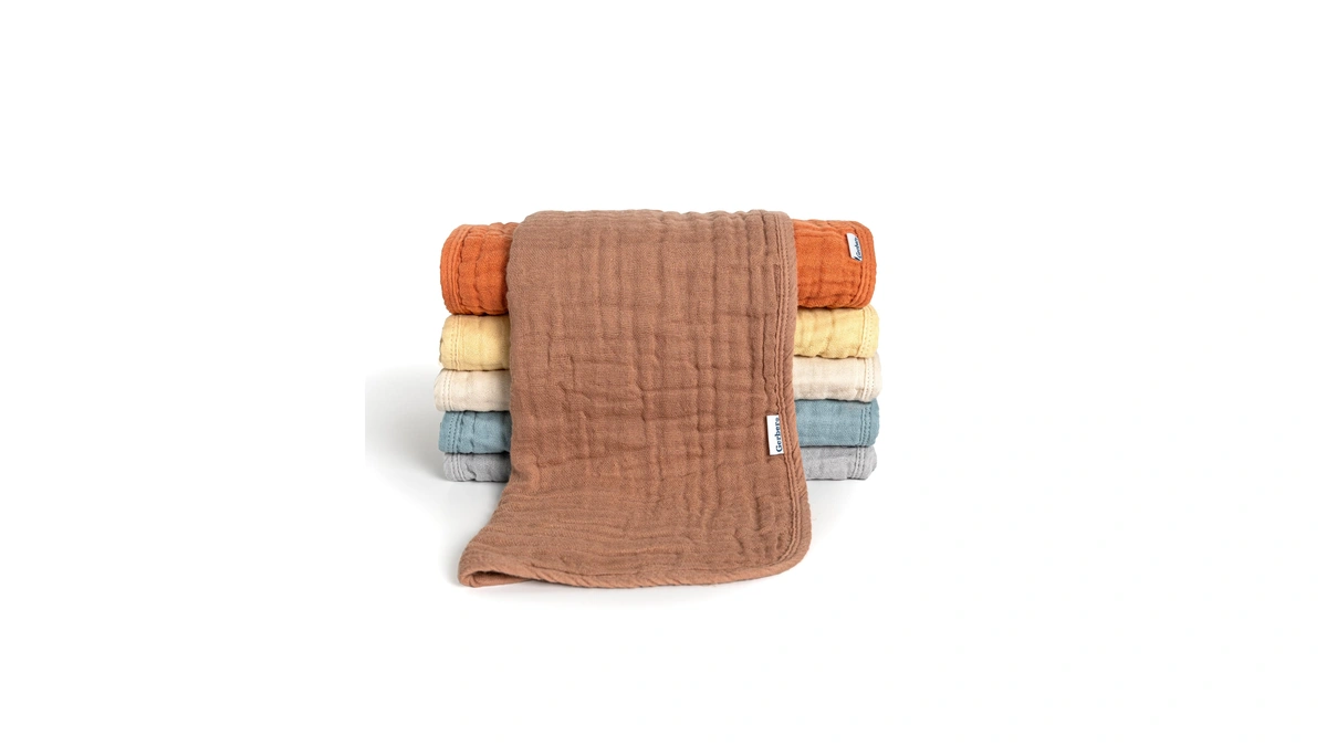 Gerber Baby Boys & Girls Muslin Burp Cloths, Multi Browns,