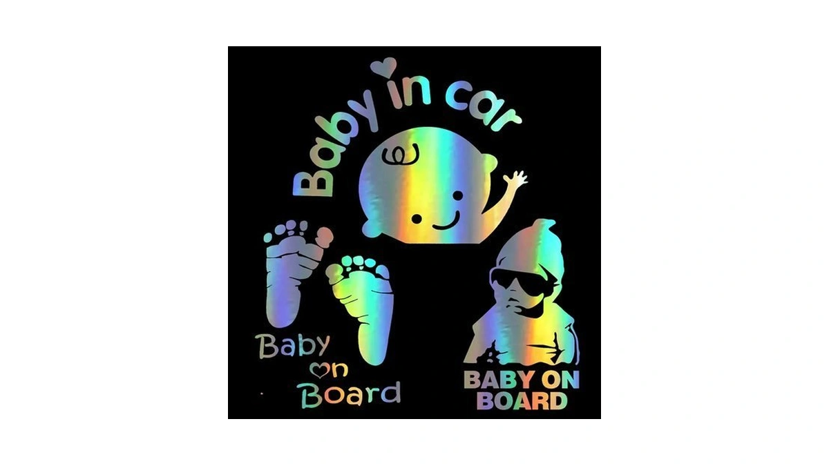 Hungmieh Baby On Board Stickers - Funny Carlos From The