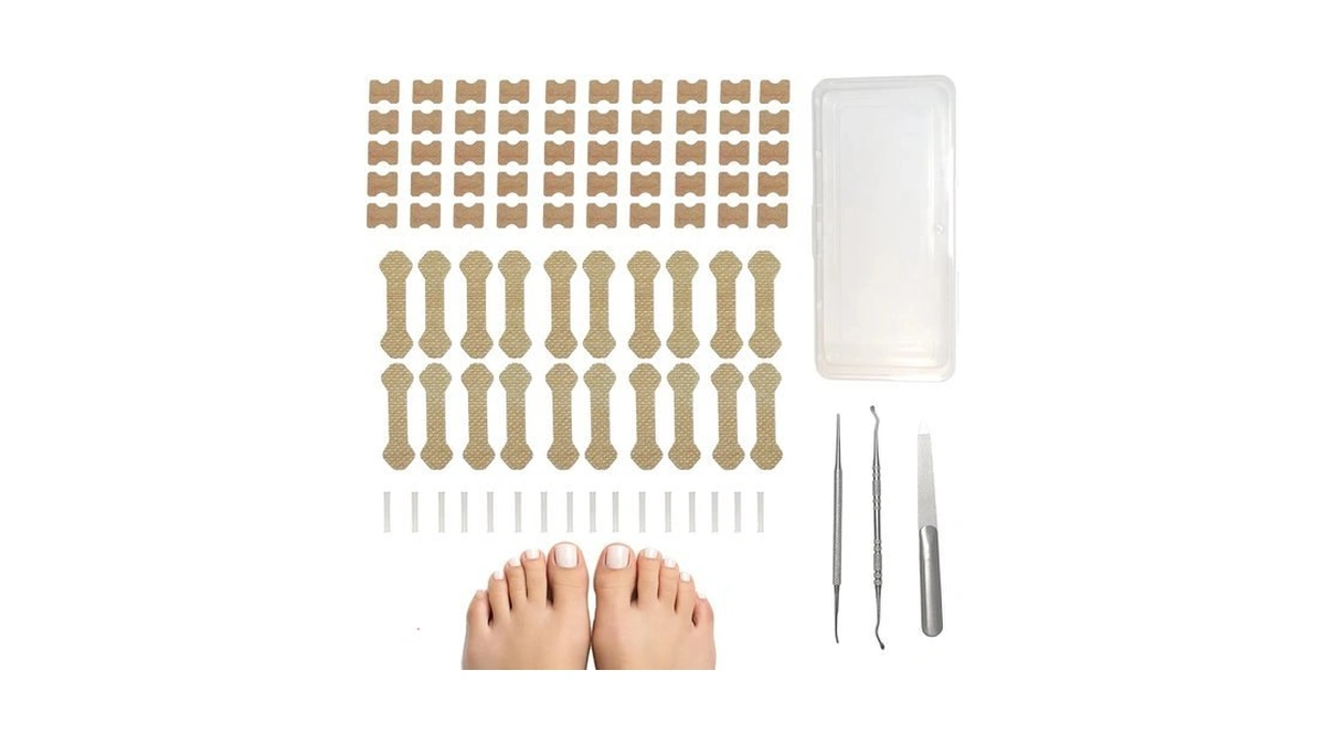 Professional Toenail Foot Care Set With Breathable Support Strips, Detail