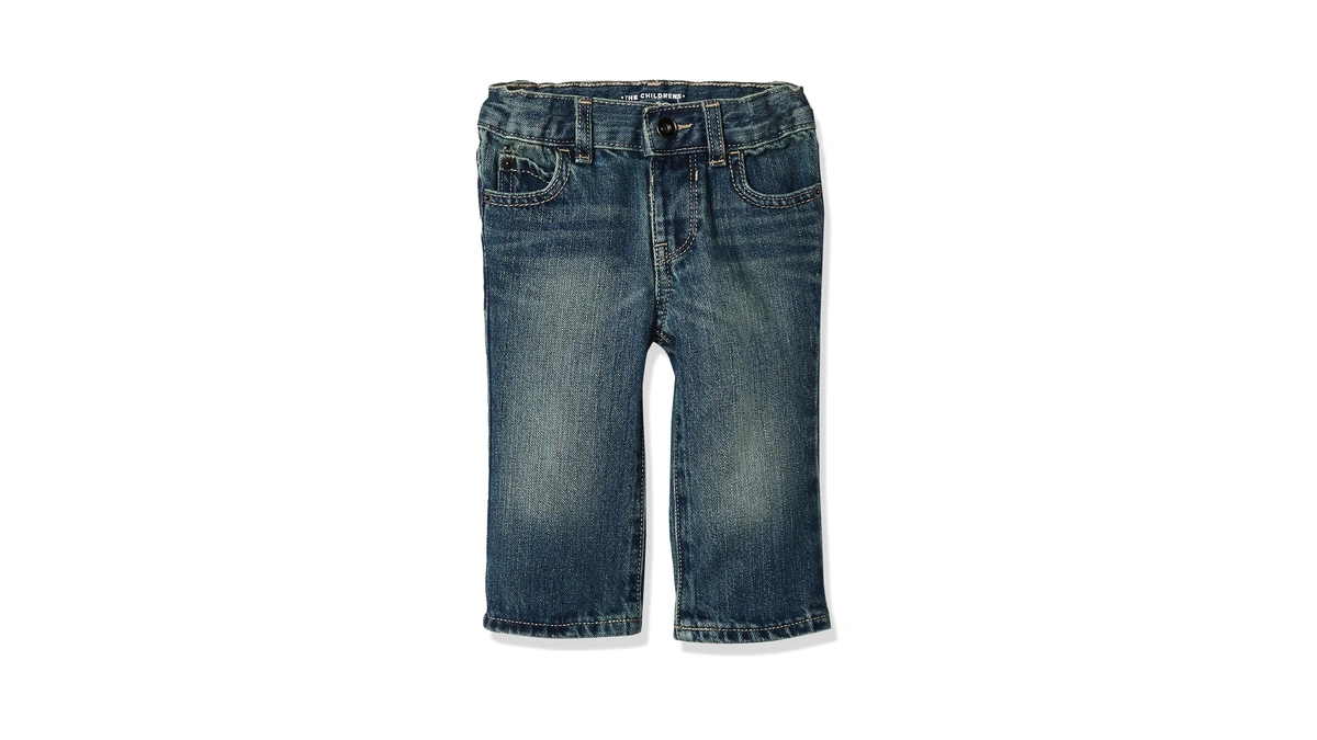 The Children's Place Baby Toddler Boys Basic Bootcut Jeans, Pierce