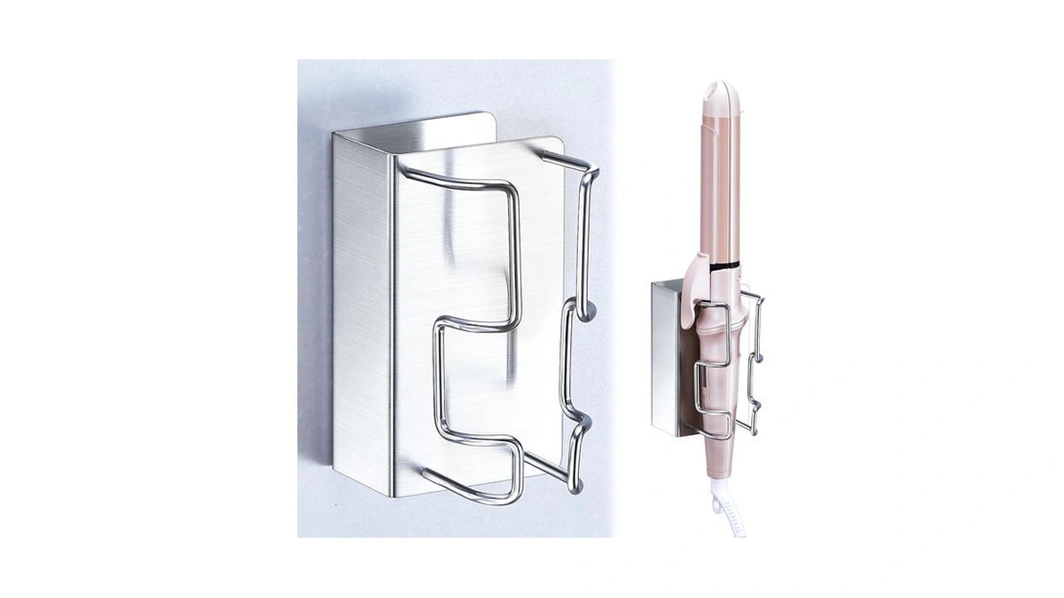 Loxsun Curling Iron Holder Wall Mount, Hair Straightener Holder With