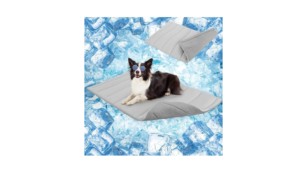 Scenereal Dog Cooling Mat For Crate, Thicken Self-cooling Dog Pad