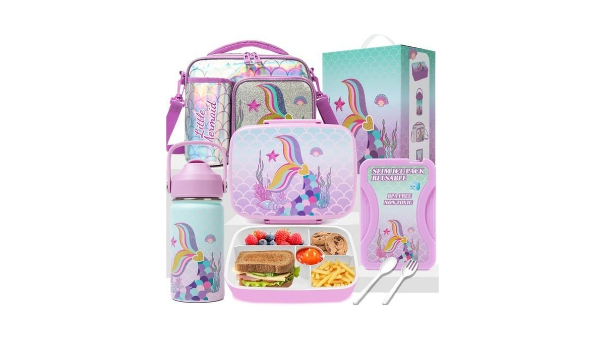 Oruiji Mermaid Bento Box For Kids Lunch Boxs For Girls