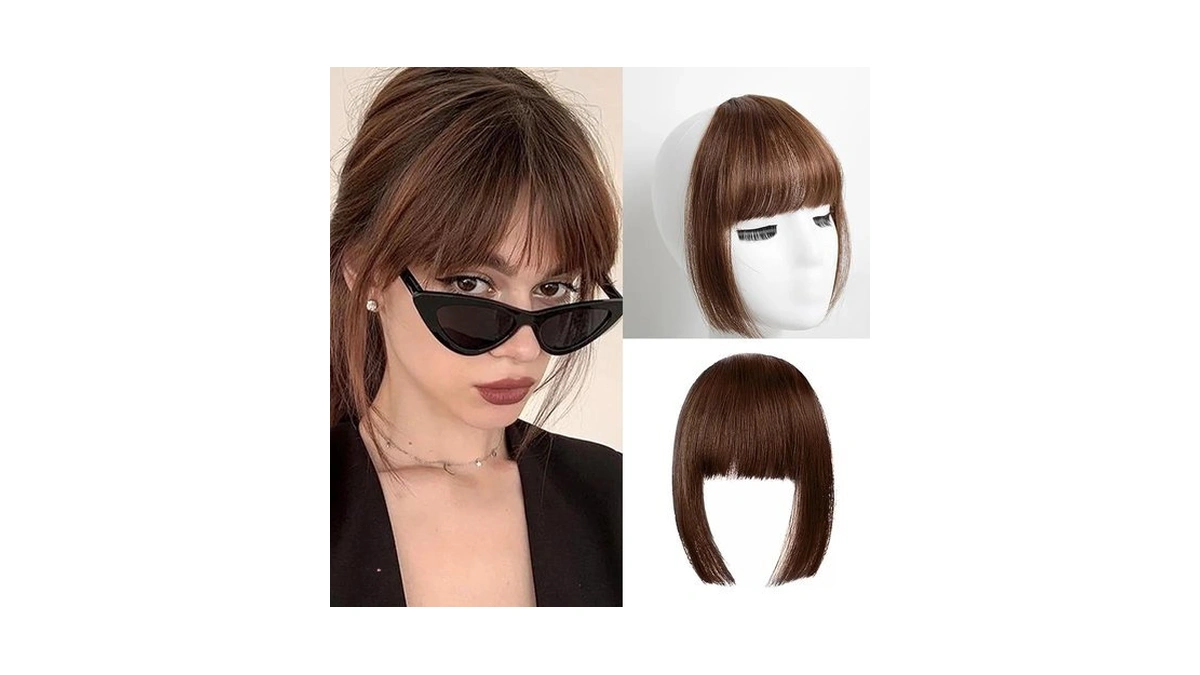 Vavanga Clip In Bangs, Natural Wispy Bangs Air Bangs Fake