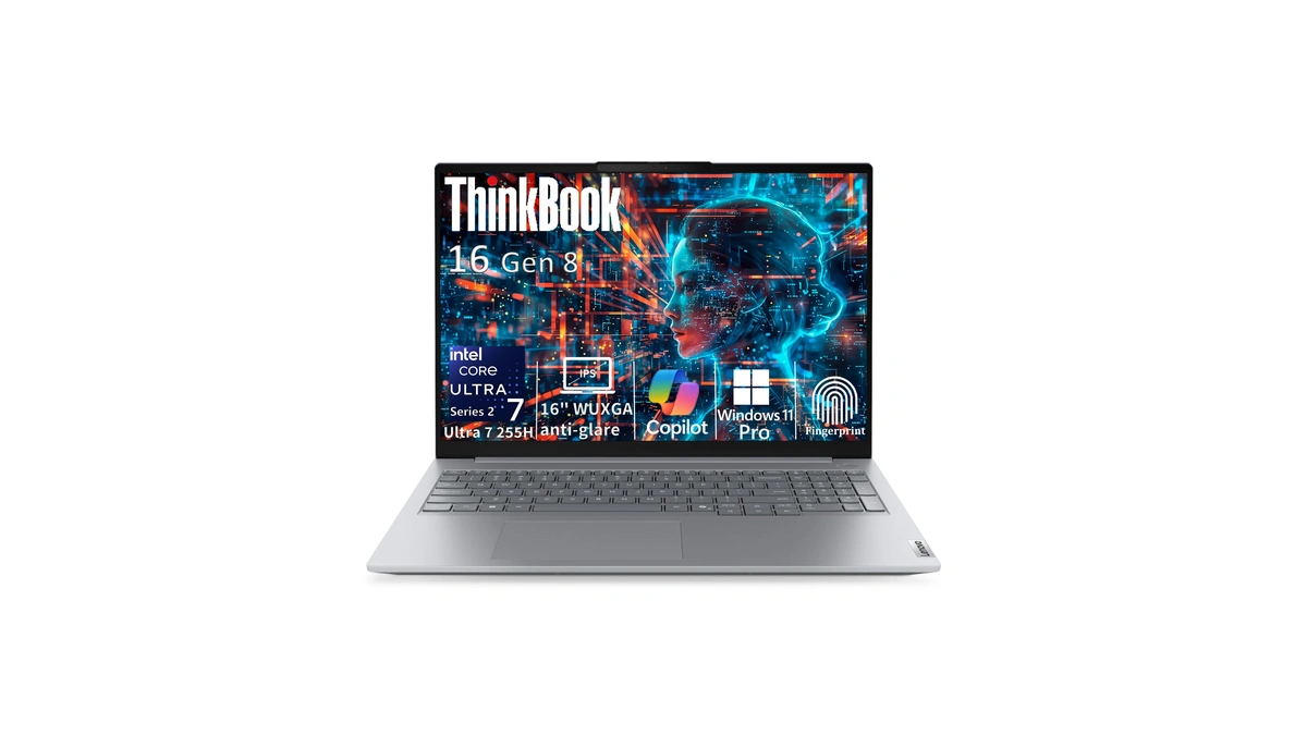 Lenovo Thinkbook 16 Gen 8 Laptop, Intel Core Ultra 7,