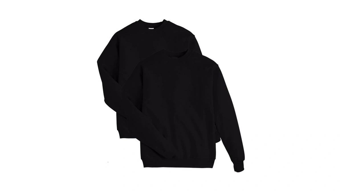 Hanes Mens Ecosmart Fleece Sweatshirt, Cotton-blend Pullover, Crewneck For Men,