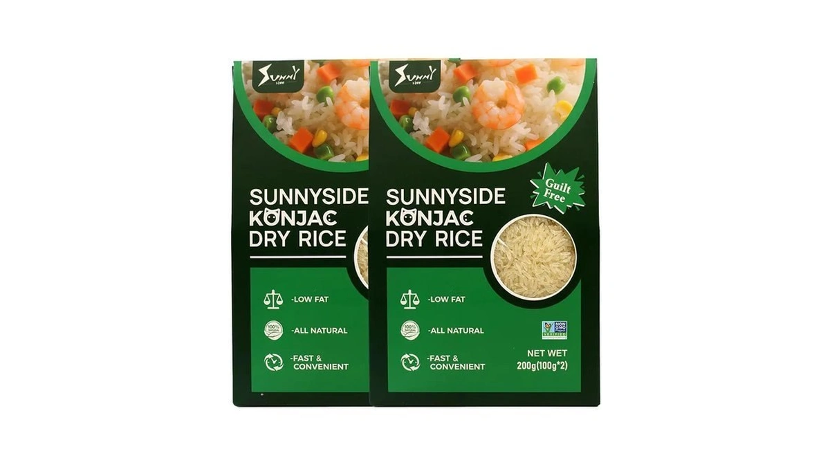 Sunnyside Dried Konjac Rice - Fast Cooking Rice Alternative, Pack