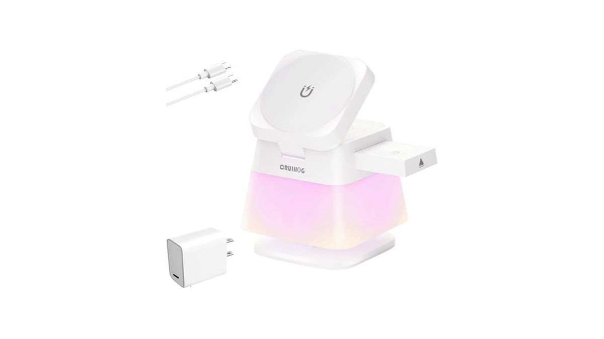 Cruihog 4 In 1 15w Charging Station For Apple, Magnetic