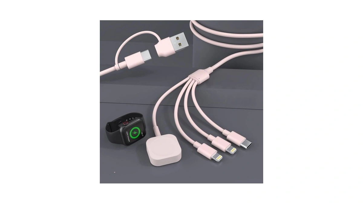 4 In 2 Iwatch Charger Cable For Watch And Iphone,