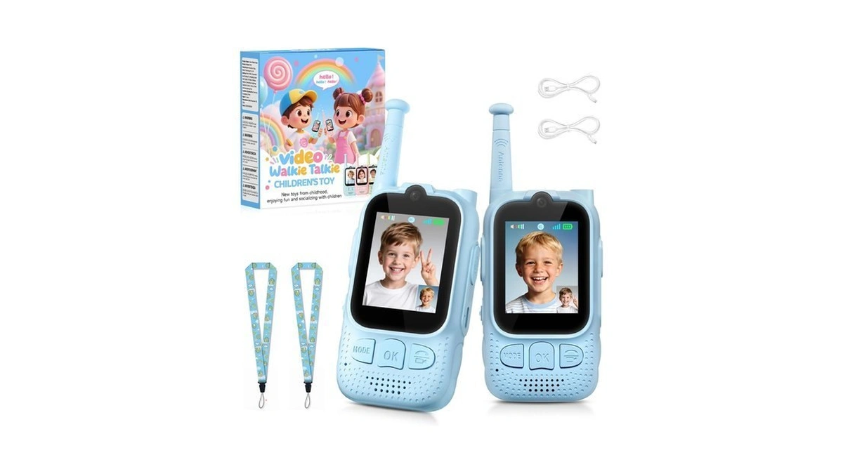 Kids Video Walkie Talkies, 2 Pack Facetime Wakey Takey With