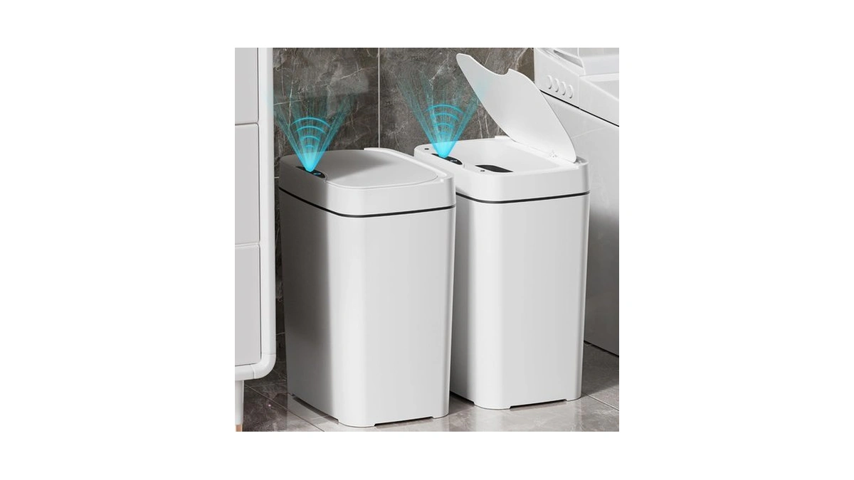 Vanpopubs 2 Pack 2.7 Gal Bathroom Trash Can With Lid,