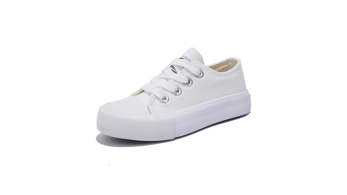 Opoee Girls And Boys Low Top Comfortable Canvas Kids Lace