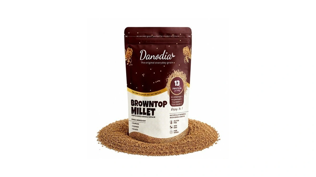 Danodia Foods Organic Browntop Millet Grain, Whole Grain, Gluten-free, 2
