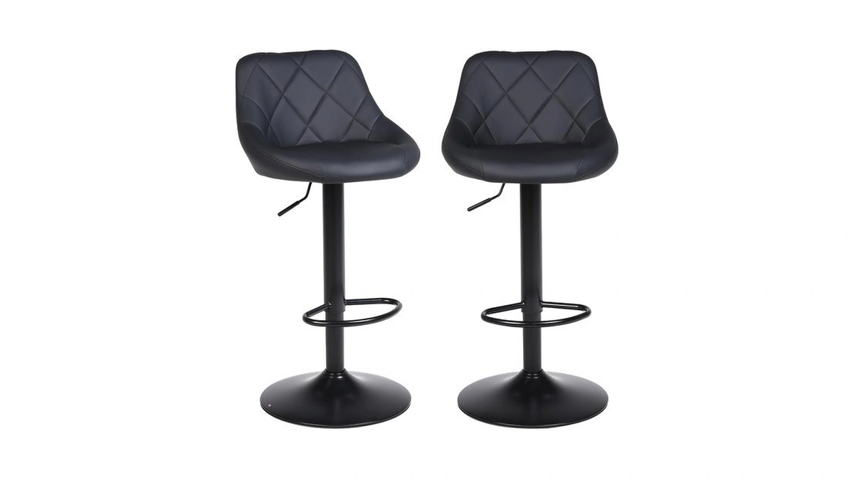 Amazon : Ermnois Swivel Bar Stools Set 2, Adjusta