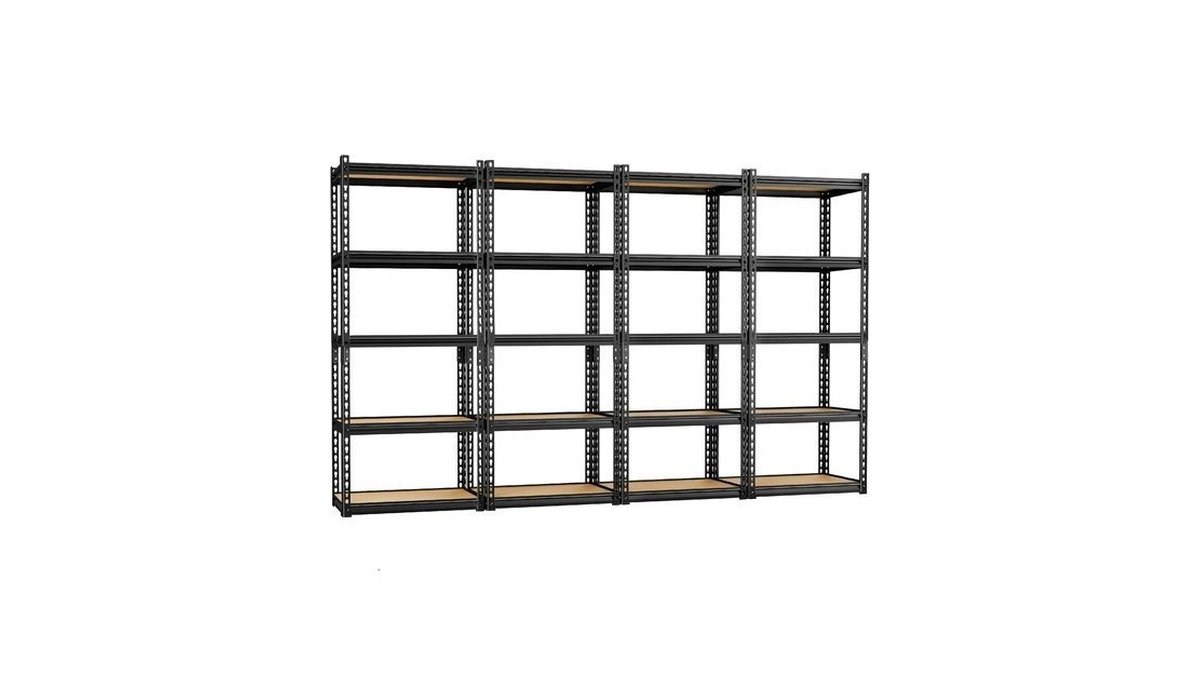 Leveleve 5-tier Storage Shelving Unit, Metal, For Garage, Kitchen, Laundry