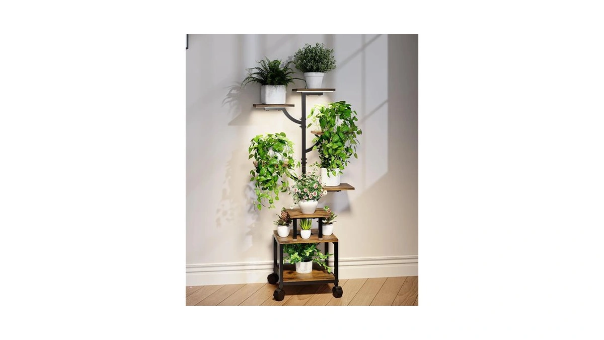Plant Stand Indoor With Grow Lights - 7-tier Plant Stand