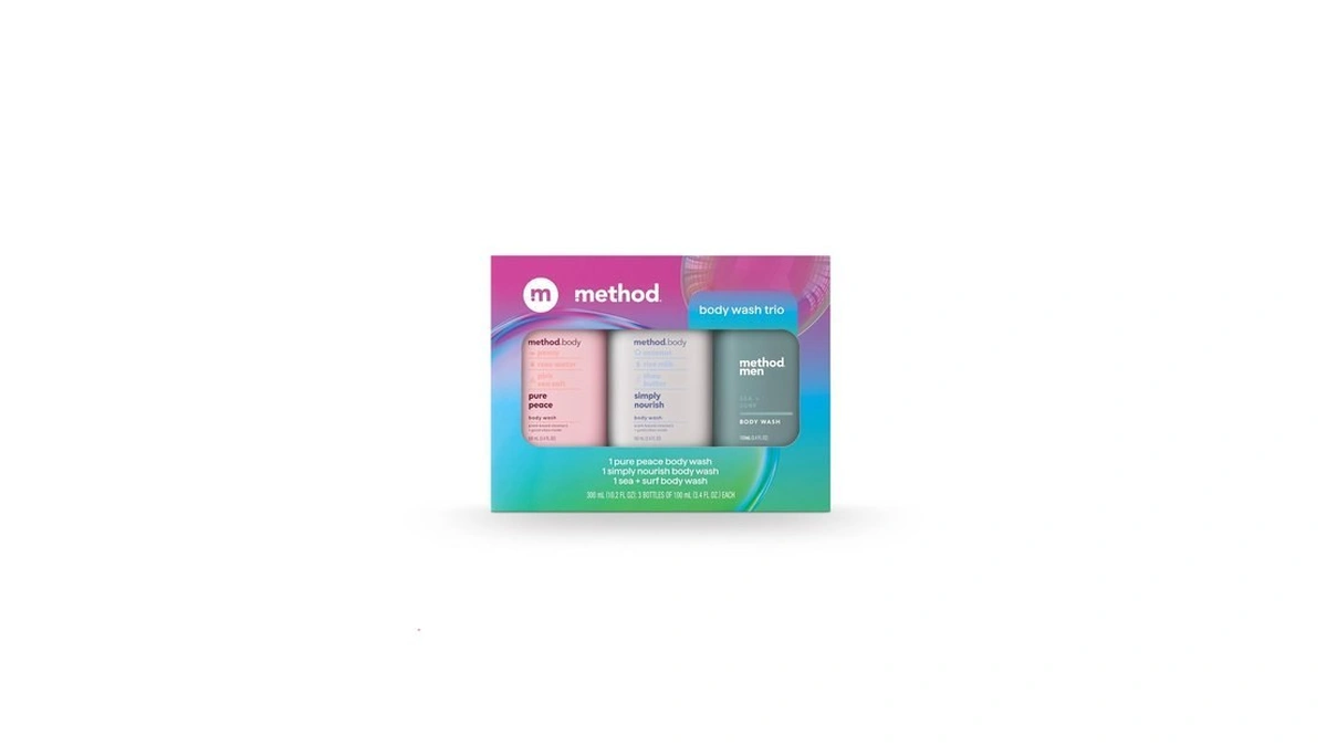 Method Body Wash Gift Set, Pure Peace, Simply Nourish, Sea