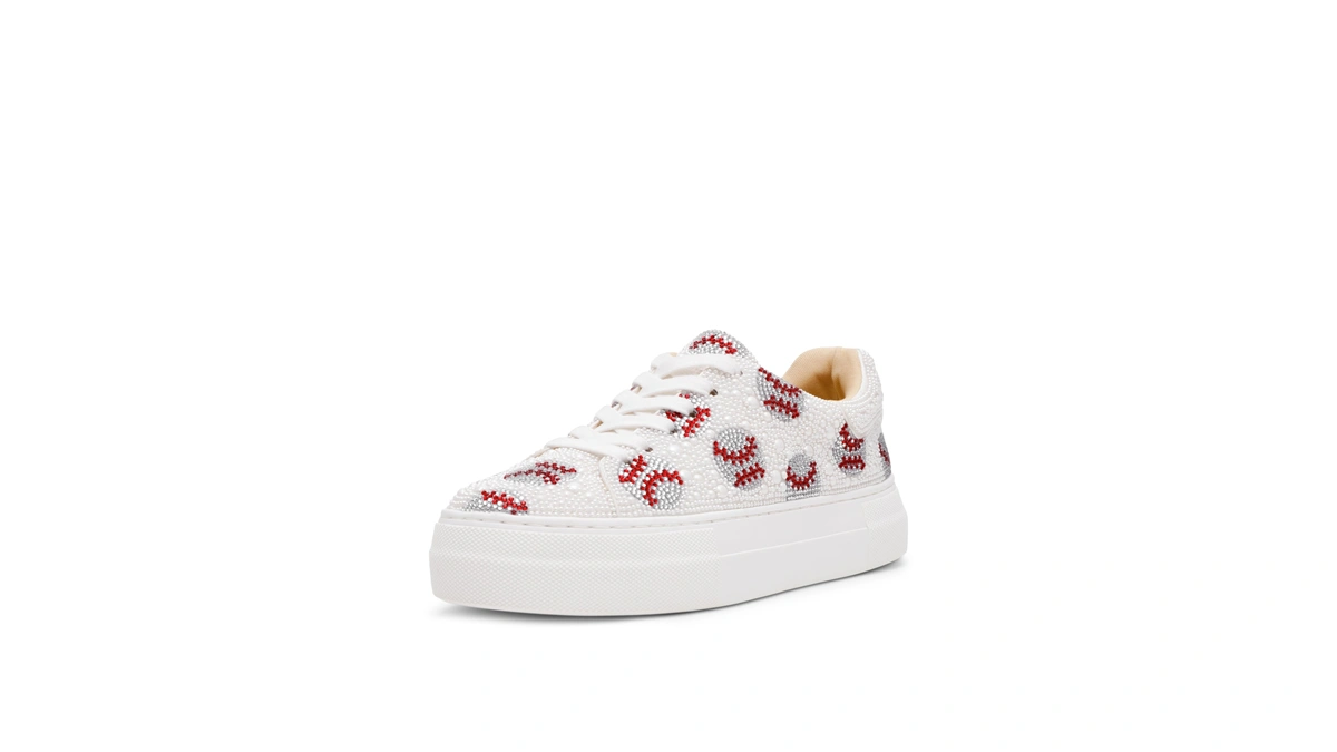 Betsey Johnson Womens Sidny, Baseball, 7.5, Medium