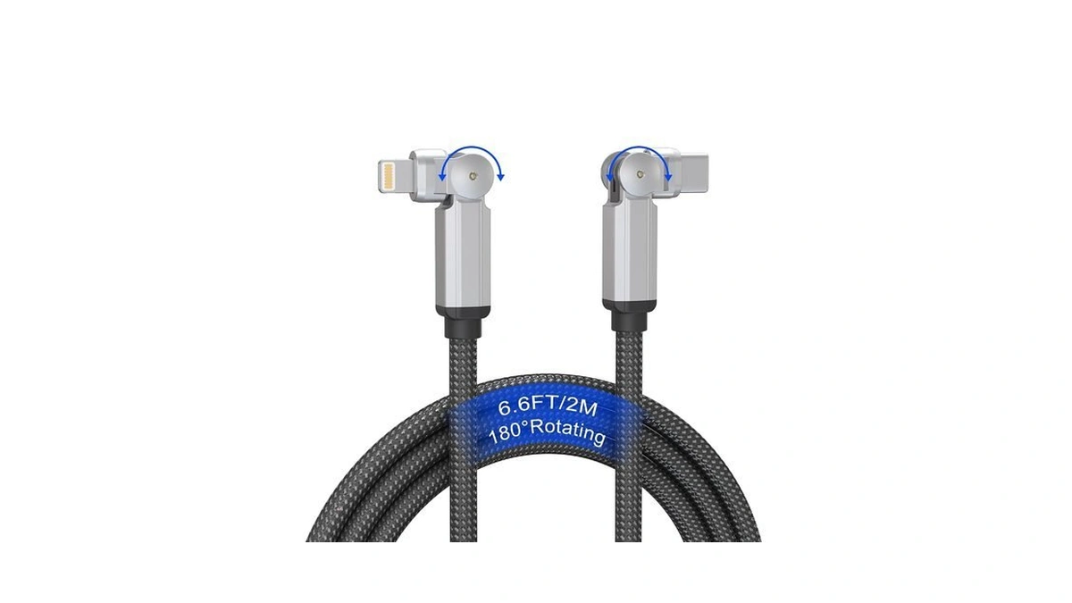 Degree Usb Lightning Cable With Rotating Head