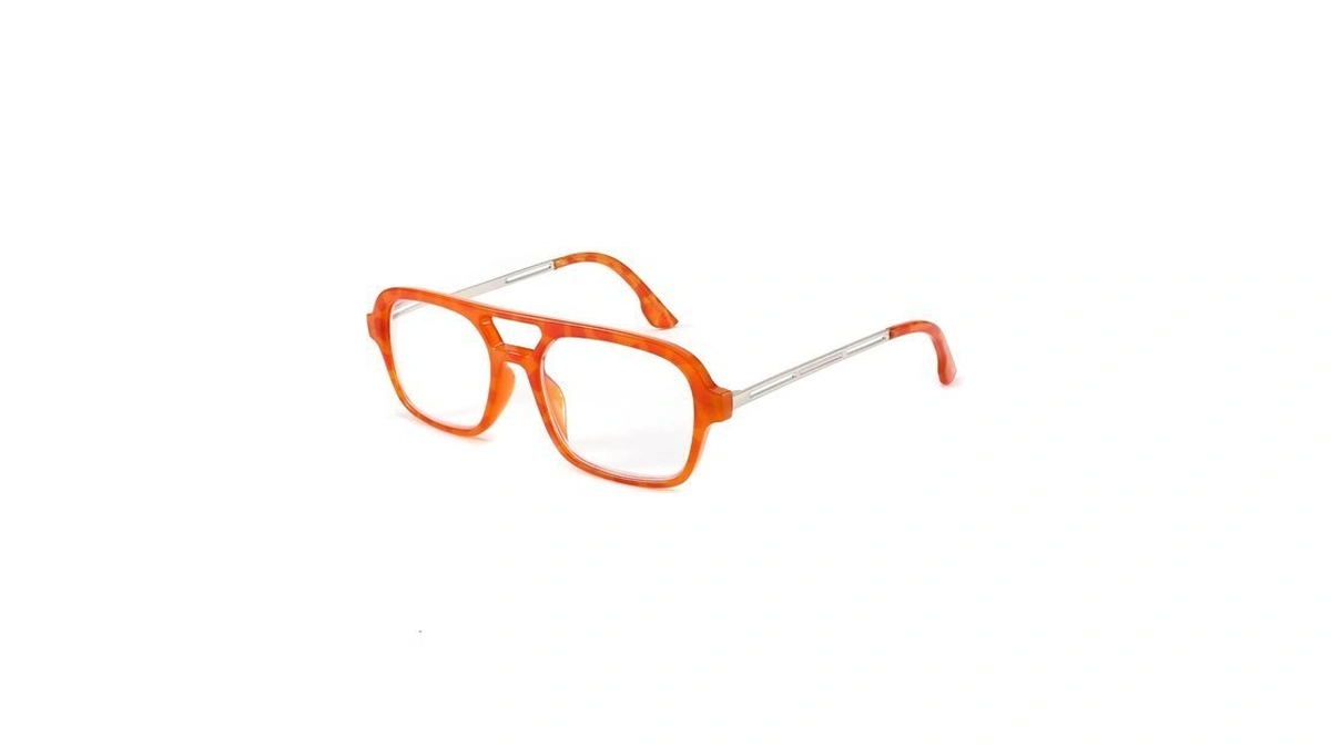Feisedy Retro Square Blue Light Blocking Reading Glasses For Women