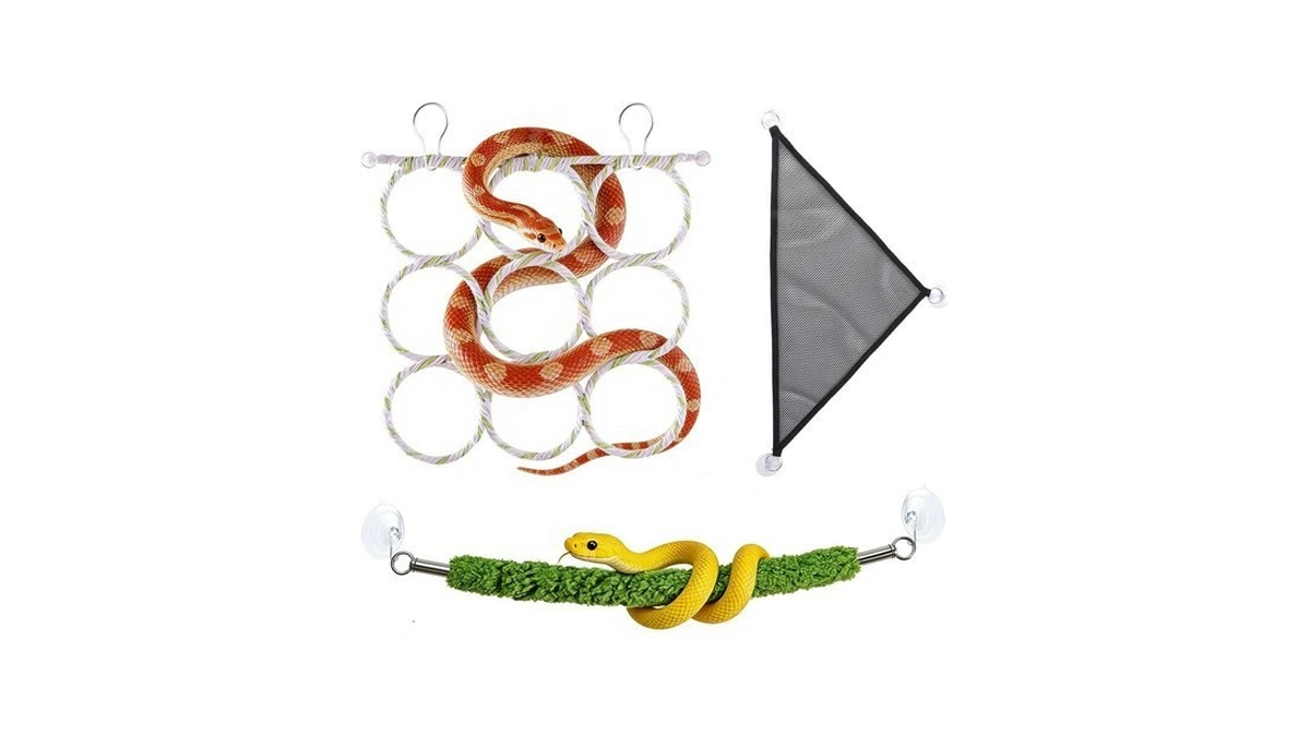 9-loop Snake Enrichment Toys With Snake Climbing Accessories, Climbing Rings
