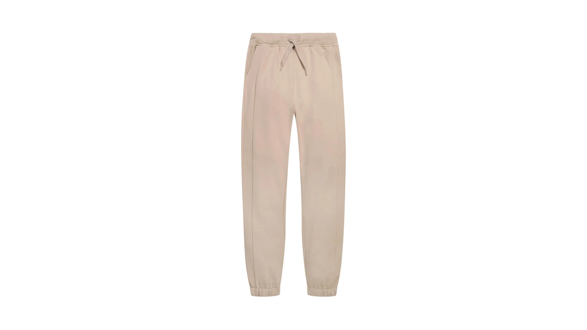 Nautica Girls' School Uniform Performance Knit Jogger Pants, Khaki, 10
