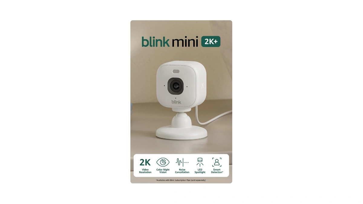 Blink Mini 2k+ (newest Model) – Plug-in Home & Pet