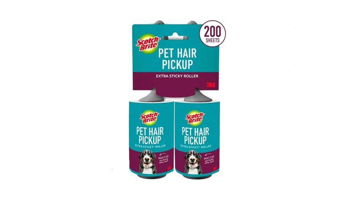 Scotch-brite Pet Hair Extra Sticky Lint Roller,200 Sheets Total, 2