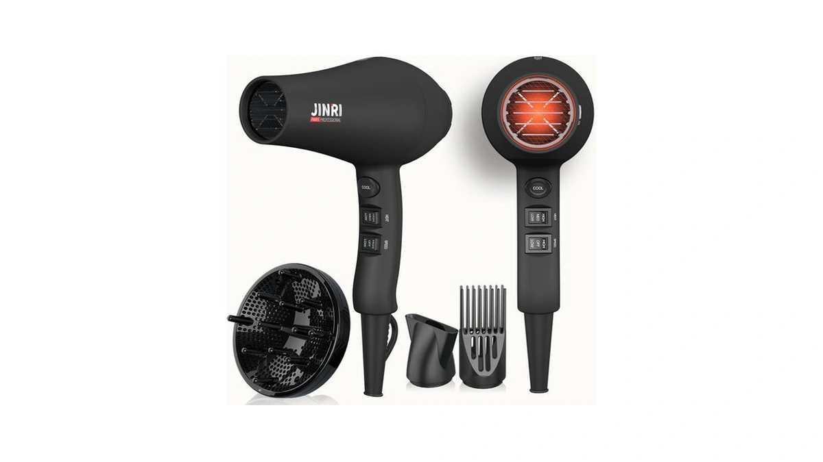 Jinri Hair Dryer, 1875w, 3 Heat & 2 Speed, With