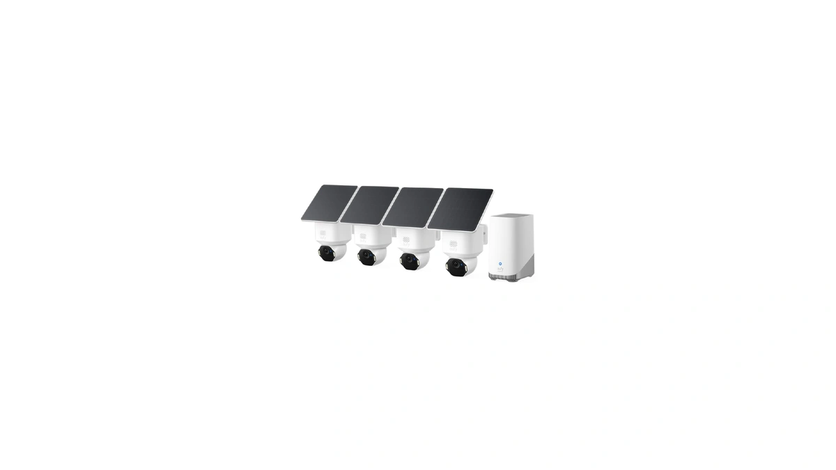 Eufy Security Solocam E42, 4-cam Kit, 4k Solar Security Camera
