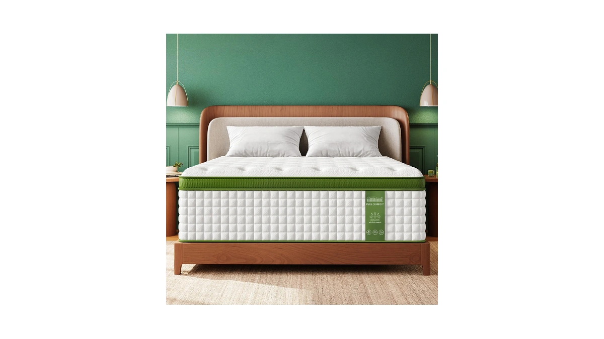 Bedstory Firm 13 Inch Mattress Queen, Luxury Hybrid Mattress For