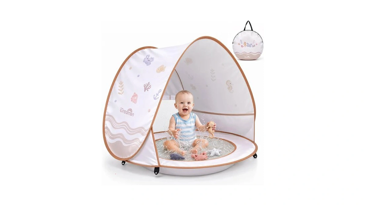 Dreamon Baby Beach Tent With Pool β Pop Up Shelter