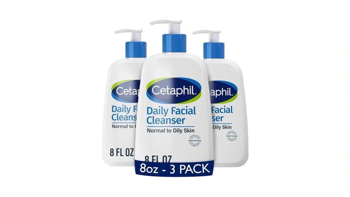 Cetaphil Daily Facial Cleanser, Oily & Combination Skin, 8 Fl