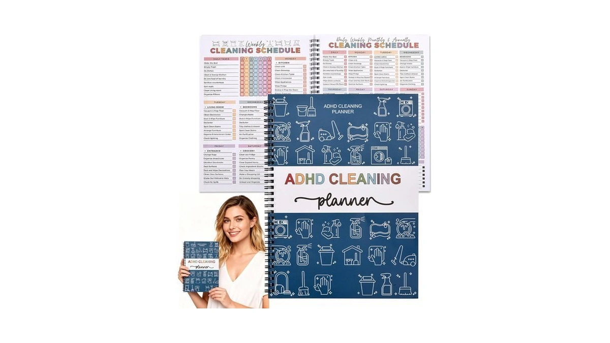 Amazon coupon: Adhd Cleaning Planner For Adults And Tee