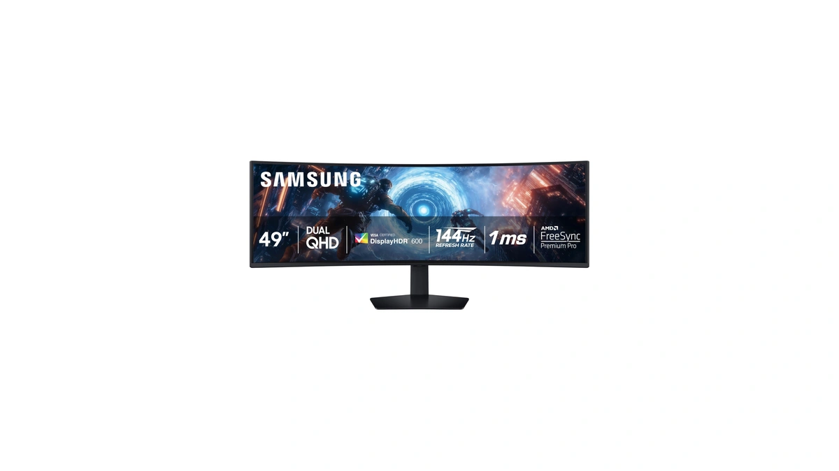 Samsung 49-inch Odyssey G9 (g91f) Dqhd, 144hz, Curved Gaming Monitor,