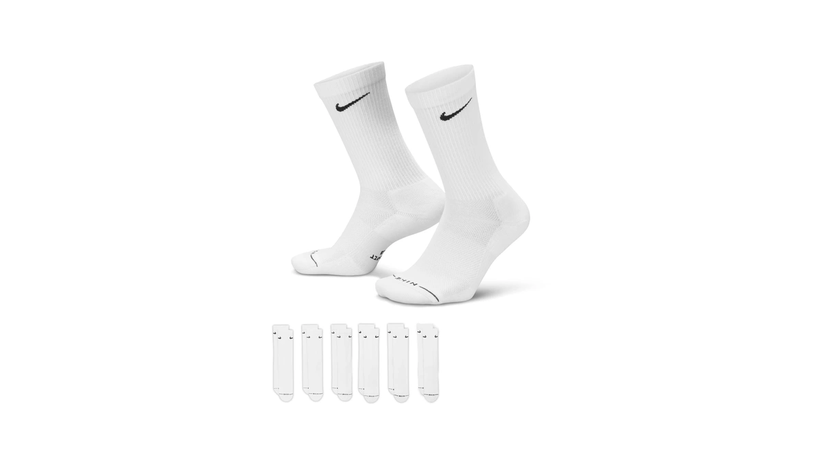 Nike Everyday Plus Crew (6 Pairs), Multi-color, Medium