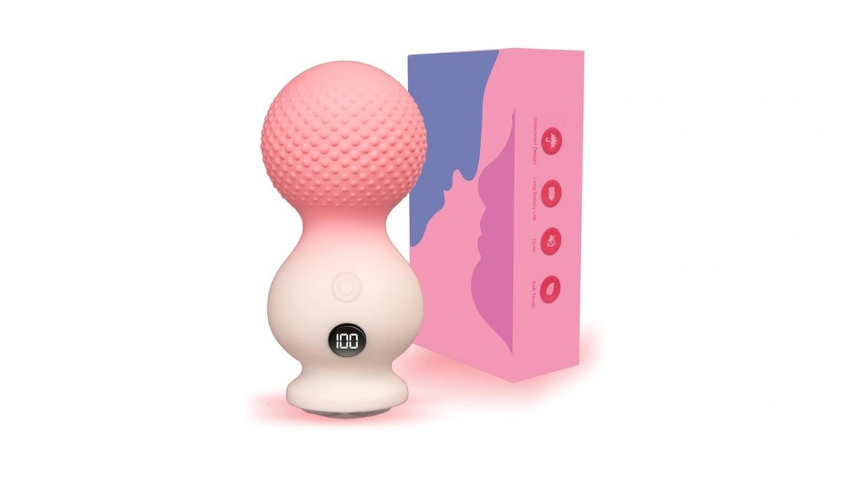 Mini Portable Muscle Massager, Handheld Silicone Vibration Massager With 10