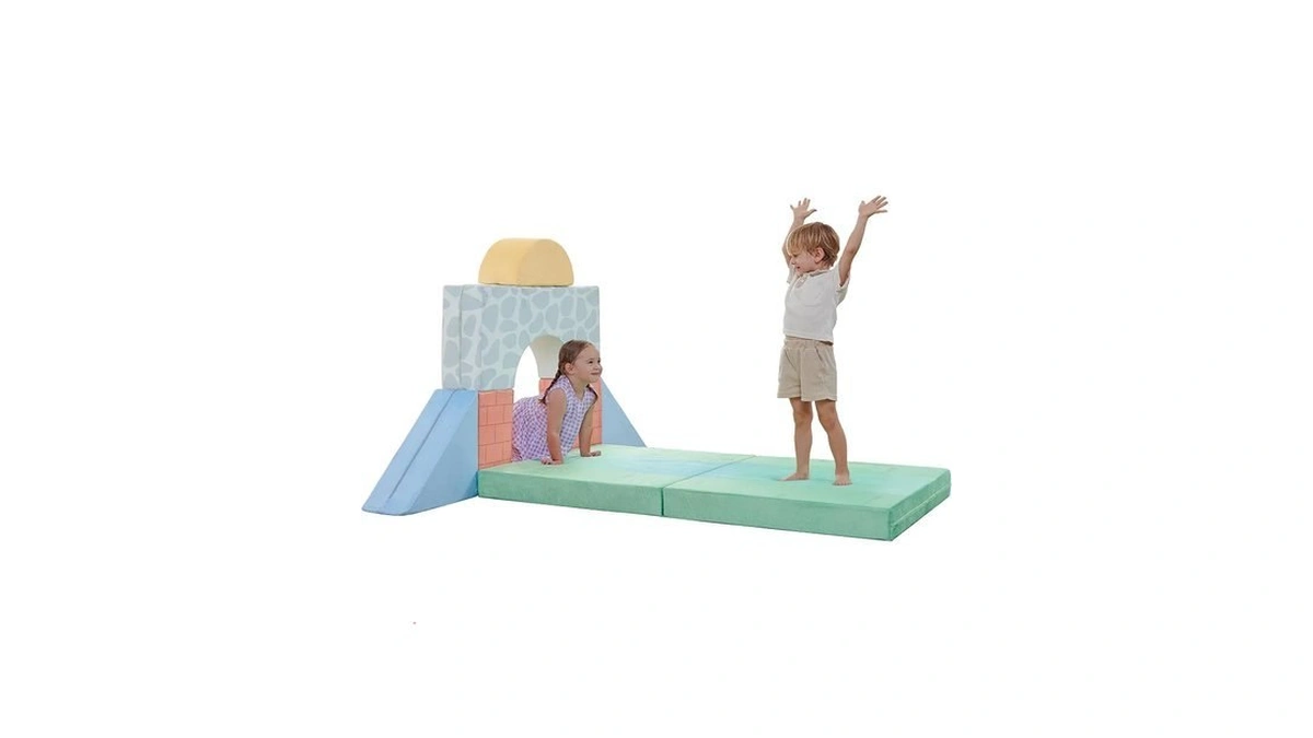 Delta Children 7-piece Foam Fortress - Soft Climbing Toys, Baby