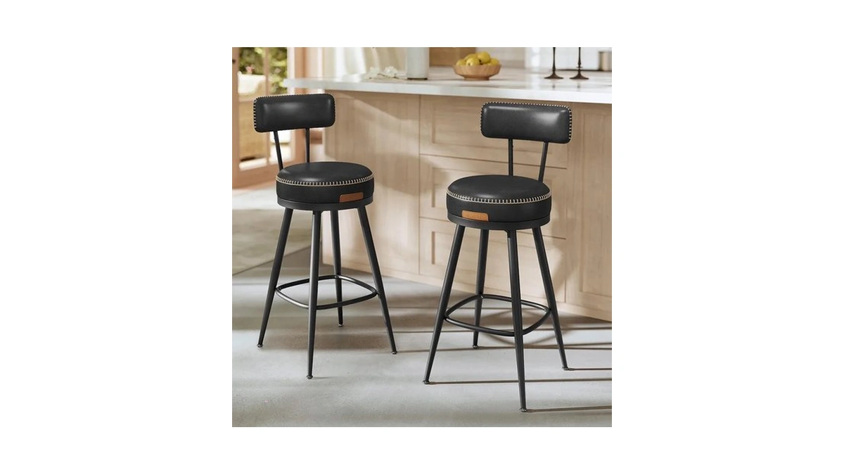 Vasagle Ekho Collection - Bar Stools Set Of 2, Swivel