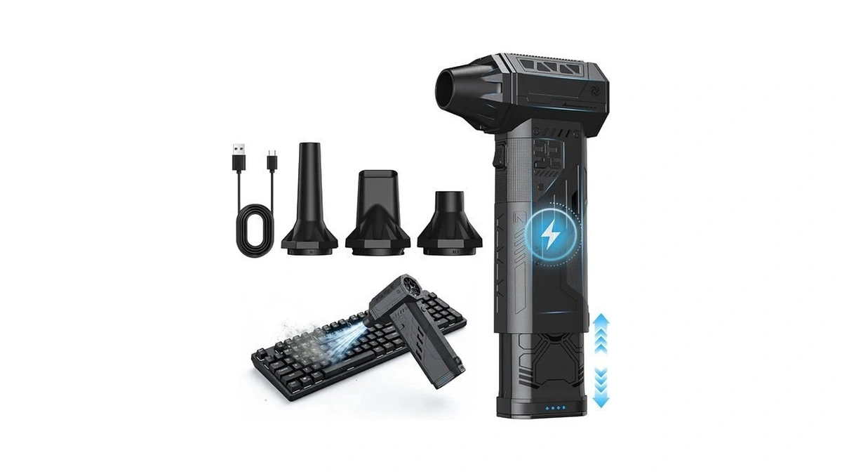 Compressed Air Duster With Removable Battery,hurricane-force Electric Air Duster With