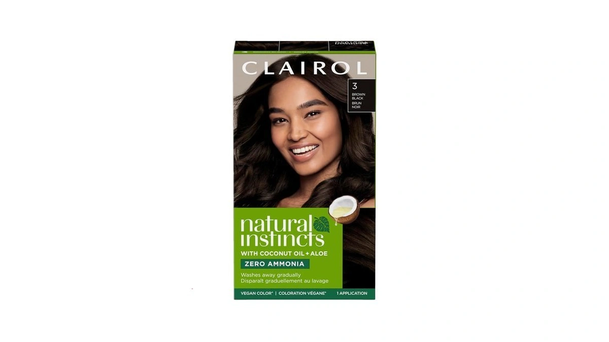 Clairol Natural Instincts Demi-permanent Hair Dye, 3 Brown Black |