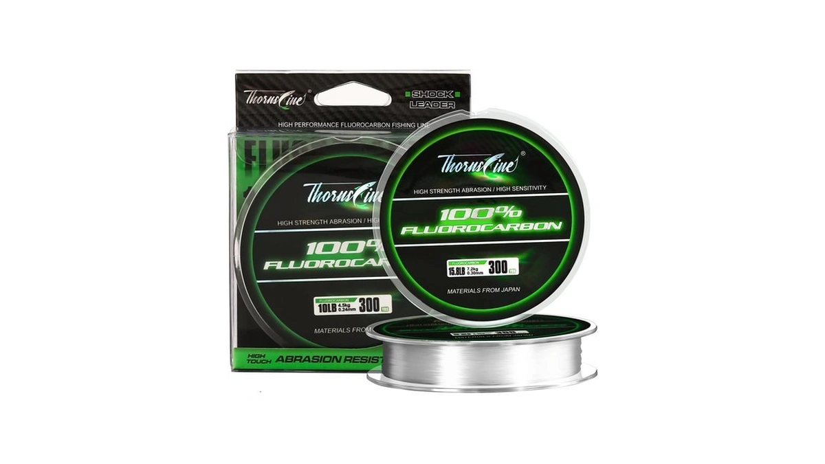 Thornsline 100% Pure Fluorocarbon Fishing Line - Premium Leader Material