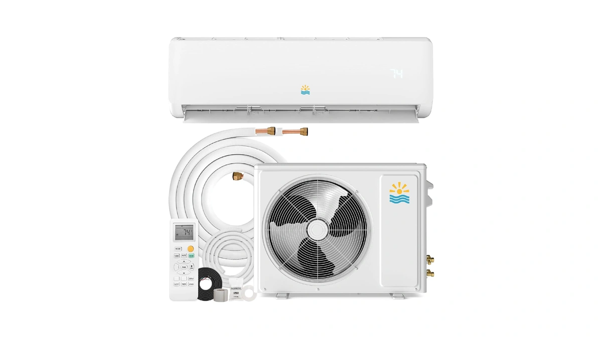 Exnos 12000 Btu Mini Split Ac & Heating System, Heat