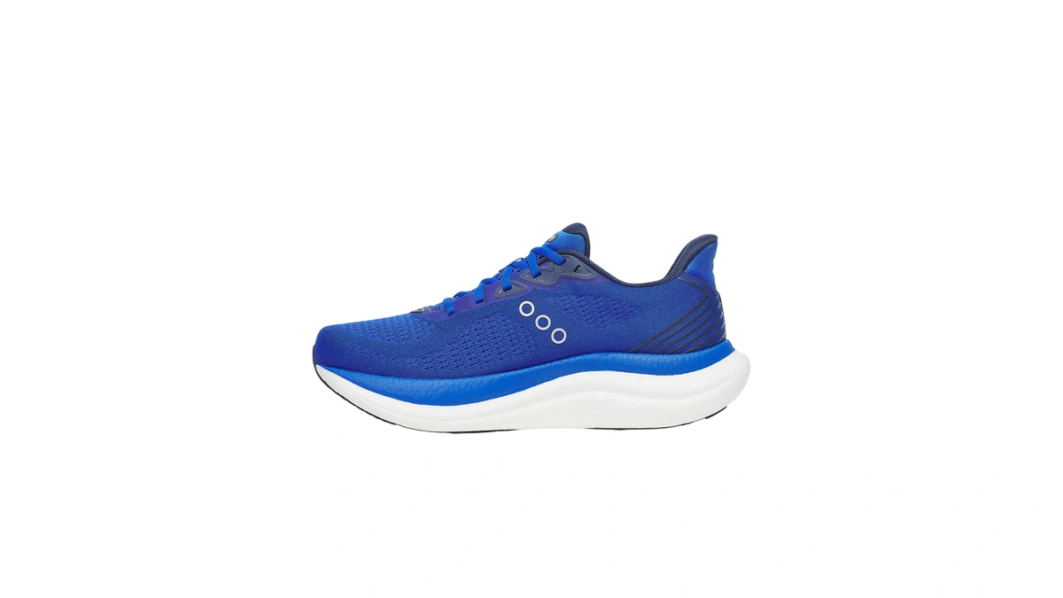 Saucony Men's Triumph 23 Sneaker, Lapis/silver, 10 Wide