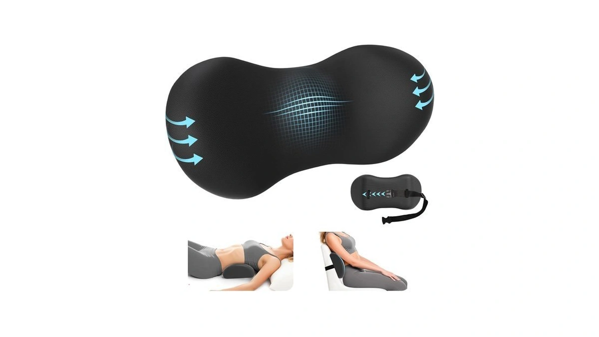 Sweetslubr Lumbar Support Pillow For Office C...